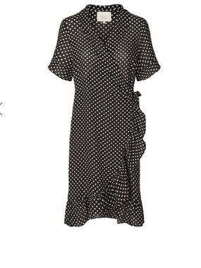 Lolly’s laundry Copenhagen  Polka Dot Wrap Midi Amber Dress